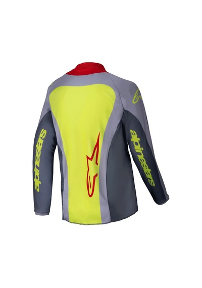 Alpinestars Racer Melt Off-road Genç Motosiklet Jerseyi Kırmızı Gri