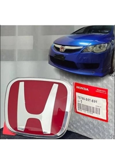 Honda Civic Fd6 2007-2011 Arası Ön Panjur Logo Arma 12,5 X 10 Cm İthal Ürün Mika Cam