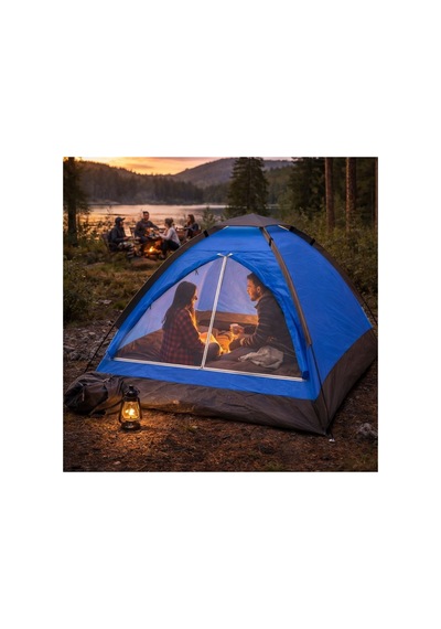 Buffer 3 Kişilik Manuel Kamp Çadırı Düz Kapılı Outdoor Aile, Doğa, Piknik Ve Kamp Çadırı 200x150x Yeşil