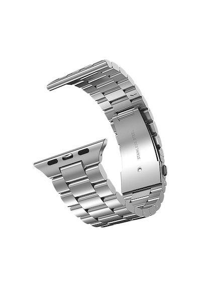 Apple Uyumlu Watch Seri 10 / 11 46mm Uyumlu Paslanmaz Çelik Akıllı Saat Kordonu - Ayarlanabilir Metal Toka