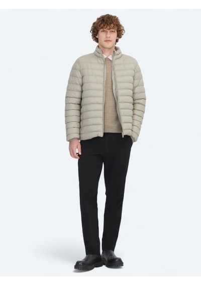 Kip Vizon Regular Fit Dik Yaka Casual Dokuma Mont Vizon -