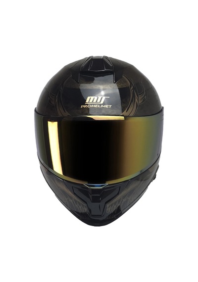 Mts X340 Coldy Gold Fullface Gold Camlı Motosiklet Kaskı Gold Siyah