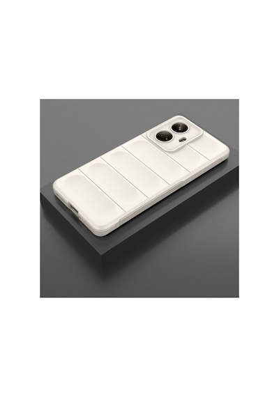Realme 10 Pro 5g Kılıf Optimum Silikon - Krem Bz8683140575083