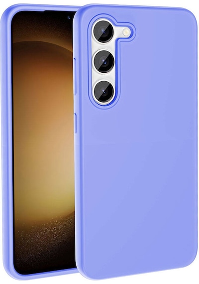 Samsung Galaxy Uyumlu S23 Kılıf M-safe Şarj Özellikli Sıvı Teknolojili Silinebilir Sert Zore Kivi Kapak Lila