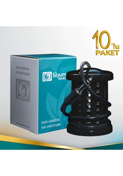 Lilyum İyon Elektrot Array Ayak Cihazı Siyah 10'lu Paket