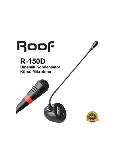 Roof R-150d Dinamik Kondansatör Kürsü Mikrofonu