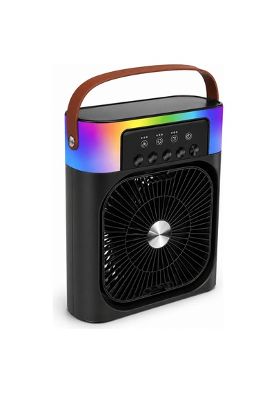 Mini Klima Fan Buharlı Soğutucu Rgb Led Işıklı Uczzzışıklıfan5005siyah-2