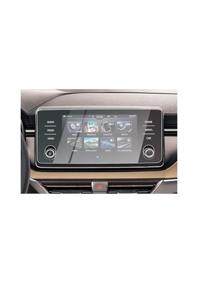 Skoda Kamiq İle Uyumlu İki Tuşlu Multimedya 9h Nano Ekran Koruyucu 2024 2025