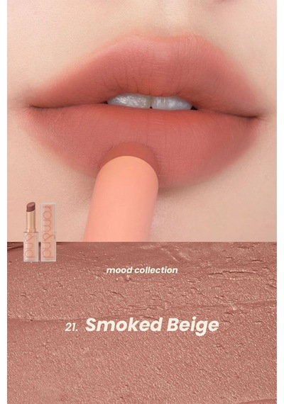 Zero Matte Lipstick Muteral Nude /mat, Kadife Ruj Muteral Nude Serisi - 21 Smoked Beige Diğer
