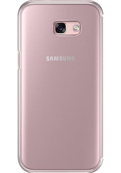 Galaxy A5 2017 İle Uyumlu Clear View Cover Kılıf Pembe Ef-za520cpegww