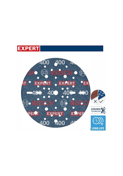 Bosch Expert O780 150 Mm 400 Kum 50'li Cırtlı Folyo Zımpara Diski 2608902456