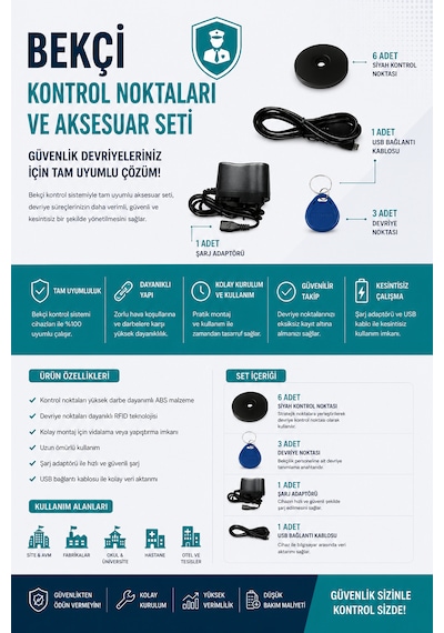 Bekçi Devriye Kontrol Sistemi Set