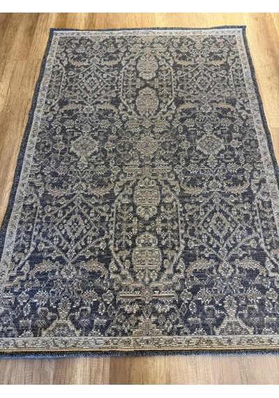 Luxess Halı Alpaca 1190 Antrasit Eskitme Desenli Makine Halısı Antrasit Gri