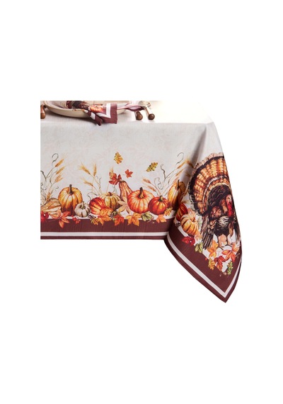 Lexroo Home Fashions Autumn Heritage Türkiye Mühendislik Masa Örtüsü, 132 Cm X 177 Cm Dikdörtgen Çok Renkli