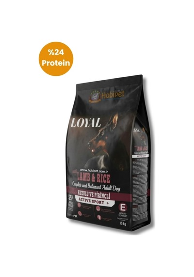Loyal Active Sport Kuzu Etli Ve Pirinçli Yetişkin Köpek Maması 15 Kg - Aktif Dostlar İçin Dengeli Beslenme