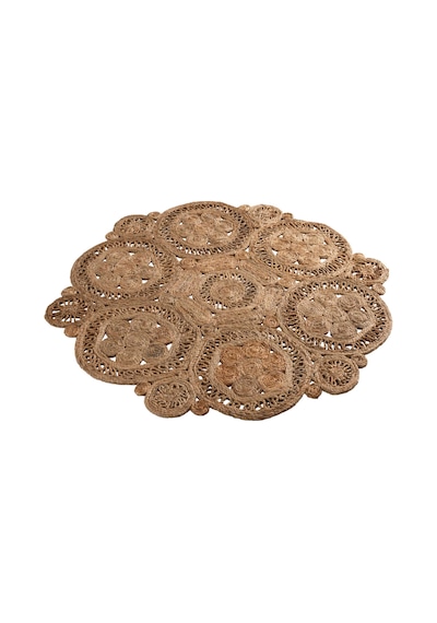Natura El Dokuma Jüt Bohem Tarz Otantik Salon Oturma Odası Koridor Yatak Odası Natural Halı 00004a Naturel