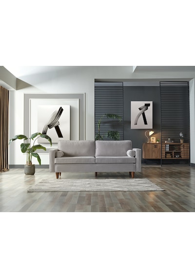 Vipa Cord Rio Üçlü Koltuk, Modern Ve Şık Tasarım, Rahat Salon Ve Oturma Odası Koltuğu
