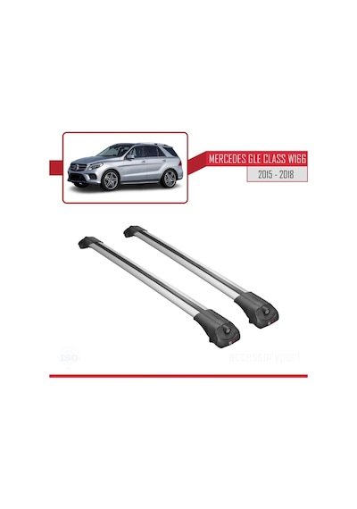 Mercedes Gle W166 2015-2018 Arası İle Uyumlu Ace-1 Ara Atkı Tavan Barı Gri