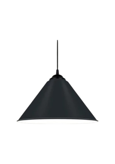 Dylight Retro Metal Dekoratif Rustik Kafe Mutfak Aydınlatma Siyah Tekli Sarkıt Avize Çap:30 Cm Beyaz