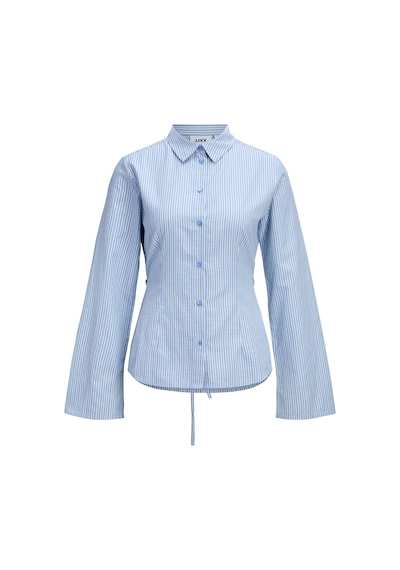 Kadin Baglama Detayli Gömlek - Caro - 12290672 Blissful Blue