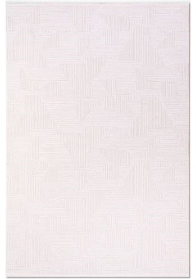 Çam Halı Crea Plus Avangart 404 Krem Modern Desenli Makine Halısı