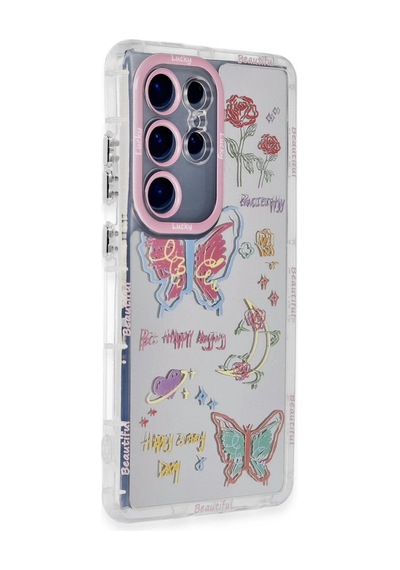 Newface - 341 - Samsung Galaxy Uyumlu S23 Ultra Kılıf Reflexion Desenli Kapak - - Csmo-tex - Desen 8