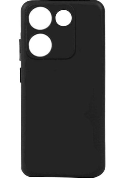 Zore Tecno Camon 20 Kılıf Msra Biye Silikon - Siyah Siyah