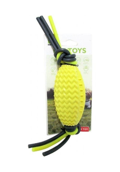 Nunbell Plastik Köpüklü Oval Top Köpek Oyuncağı Çok Renkli