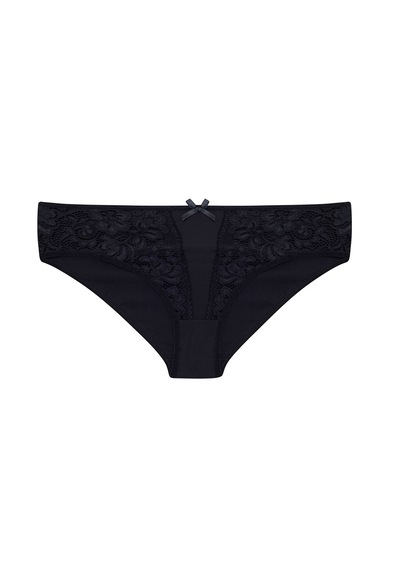 Lüx Drm Yumuşak Dantelli Bikini Külot Siyah 5 Adet 2510 Siyah