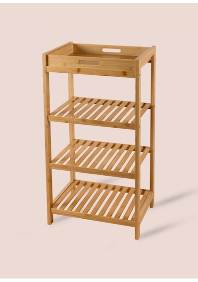 The Mia Bambu 4 Katlı Tepsili Düzenleyici Dolap Raf 75x40x30 Cm Çok Renkli The Mia Bambu 4 Katlı Tepsili Düzenleyici Dolap Raf 75x40x30 Cm Çok Renkli