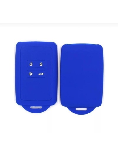 Dacia Duster Sandero Stepway Uyumlu Silikon Anahtar Kılıfı Mavi