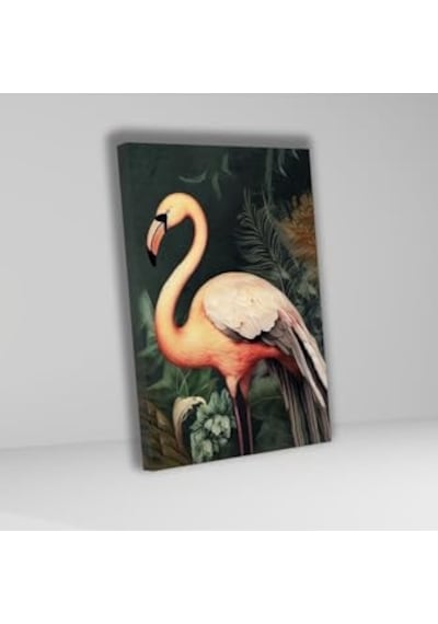 Gaagart 3'lü Kanvas Tablo Seti Yüksek Kaliteli Flamingo Ve Çiçekler 70 X 100 Gartnm1737 -