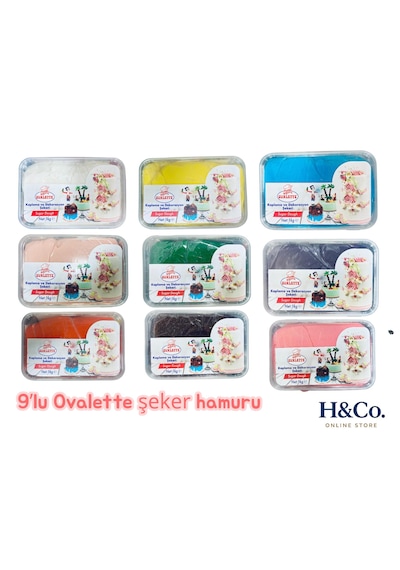 Ovalette Şeker Hamuru 9'lu Avantaj Seti