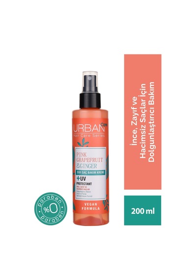 Sıvı Saç Bakım Kremi - Sıvı Pink Grapefruıt Dolgunlaştırıcı Vegan 200ml