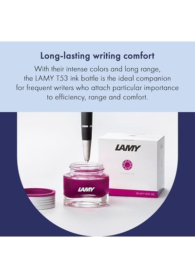 Lamy T53-360 Crystal T53 Şişe Mürekkep Azurite Genel