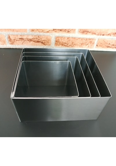 Narkalıp Kare Kek Kalıbı 4'Lü Set Derinlik 10Cm
