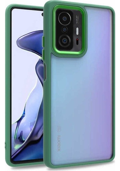 Xiaomi Mi 11t Pro 5g Kılıf Zore Flora Kapak Yeşil