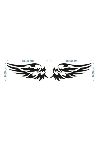 Kanat Oto Sticker 8 18 Cm