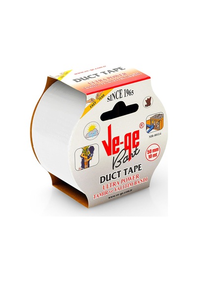 Vege -beyaz- Tamir Yalıtım Bantı , Duct Tape Tamir, Hobi, Ağır Ambalaj - 5cm X 10mt - 680256910