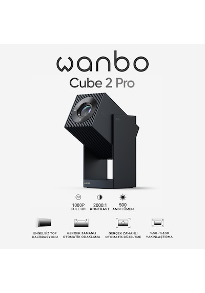 Wanbo Cube 2 Pro Projeksiyon Cihazı - Mavi