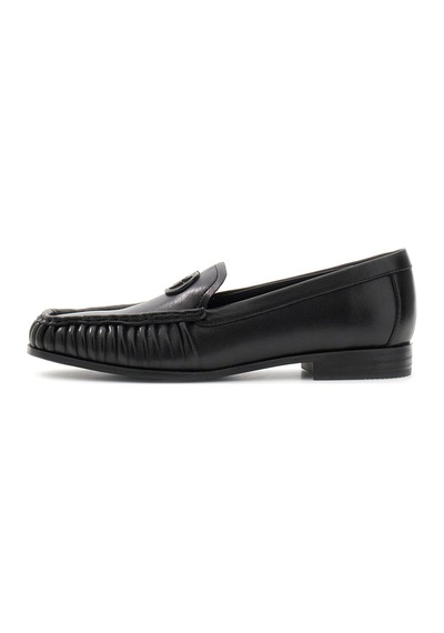 Guess Belda Kadın Deri Loafer Ayakkabı Fltbealea14 Siyah