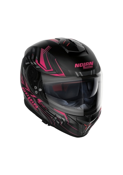 Nolan N80-8 Turbolence N-com 079 Motosiklet Kaskı Siyah - Pembe