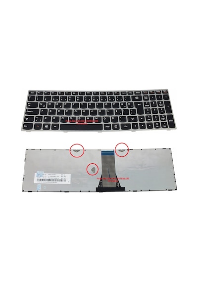 Lenovo Uyumlu 25214789, 25214811, 25215224 Klavye Tuş Takımı Gri Renk Tü