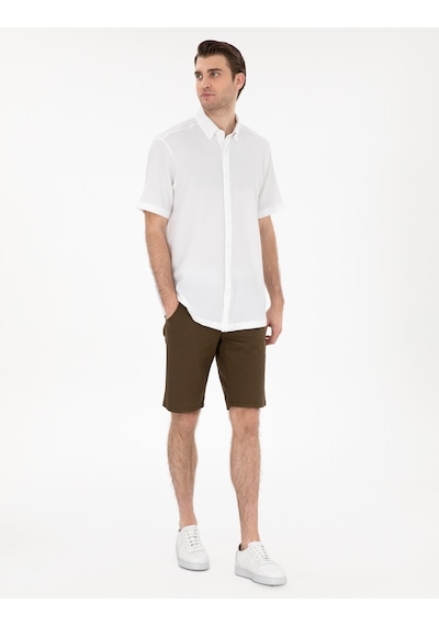 Pierre Cardin Erkek Beyaz Gömlek Kısa Kollu 50307091-vr013 Beyaz