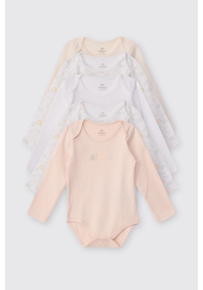 Panço Yenidoğan 5'li Body Set 2611gn20004 Renkli