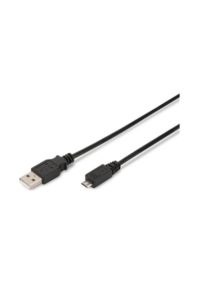 Assmann Ak-300110-010-s Usb 2.0 Bağlantı Kablosu, A - Mikro B Tipi M/m, 1.0m, Usb 2.0 Uyumlu, B Standart