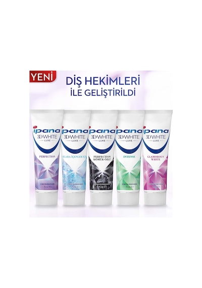 İpana 3 Boyutlu Beyazlık Luxe Perfection Diş Macunu 2x75 ml