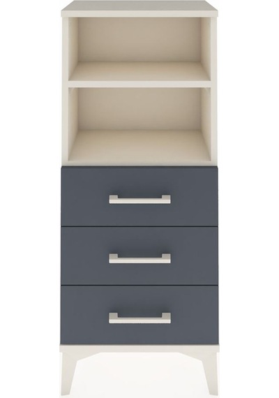 Arges Komodin 2 Raflı 3 Çekmeceli 44x30x106 Aytaşı-antrasit Aytaşı
