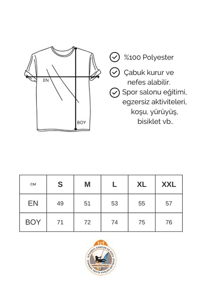 Erkek Nem Emici Hızlı Kuruma Atletik Teknik Performans T-shirt Turkuaz