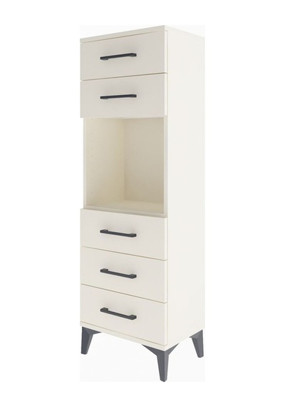 Arges Dolap Tek Raflı 5 Çekmeceli 44x30x134 Aytaşı-aytaşı Aytası